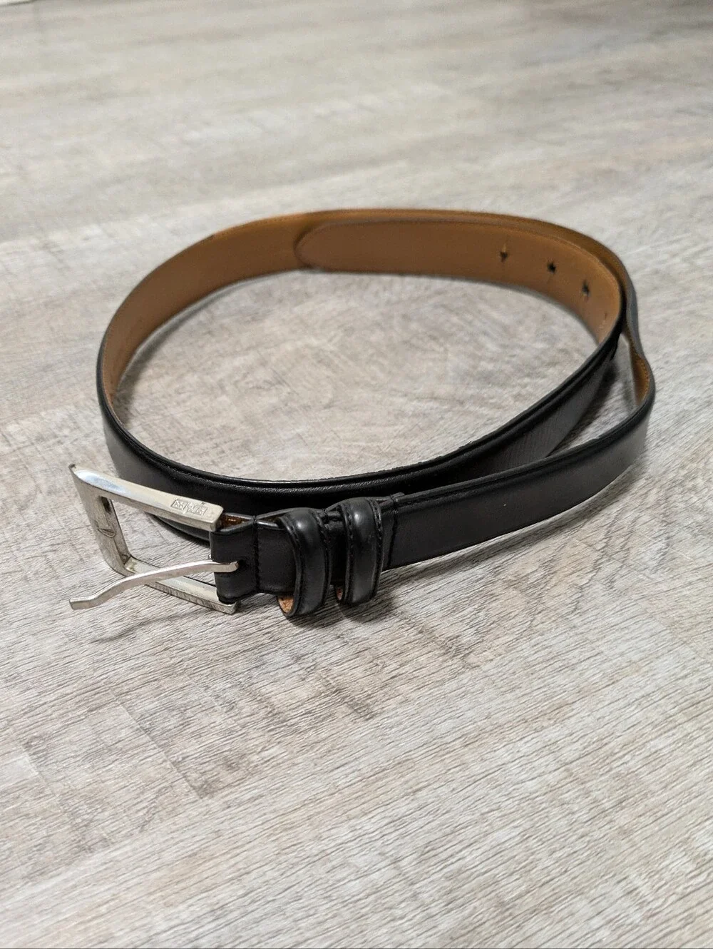 Polo Ralph Lauren Black Genuine Leather Belt Size 36